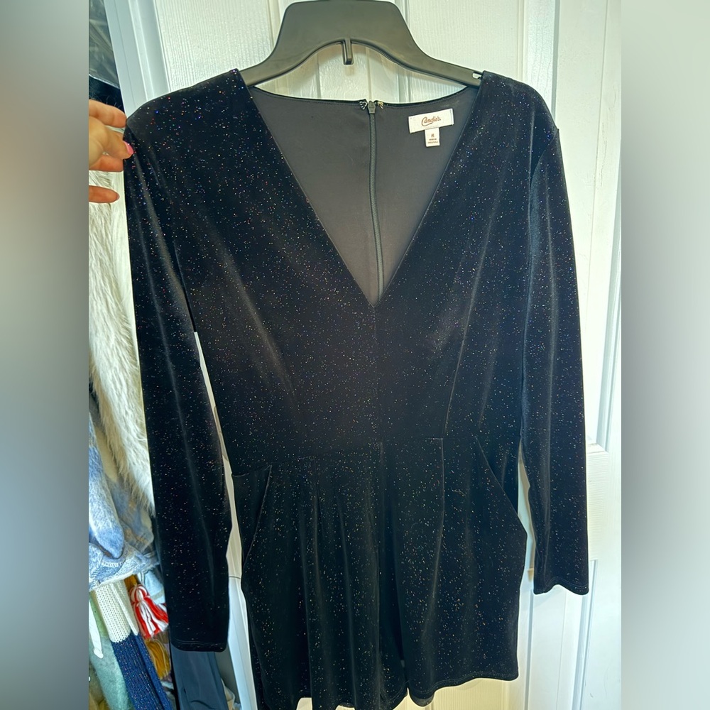 Black Velvet Romper